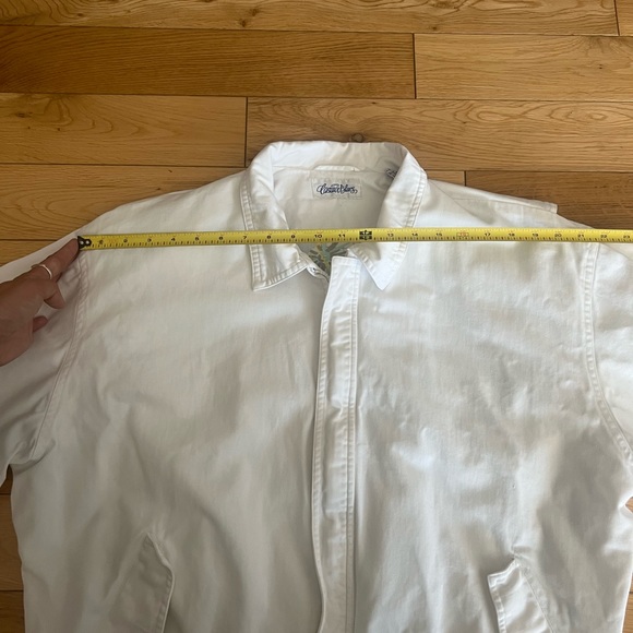 Cascade Blues Vintage White Bomber Style Jacket Size Large - Picture 4 of 12